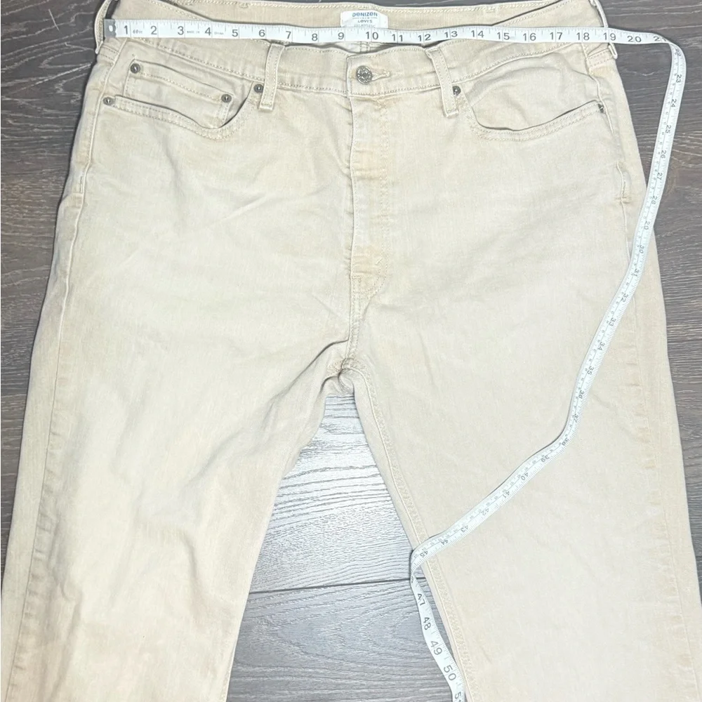 DENIZEN from Levi's MENS 231 slim khaki denim jeans 38